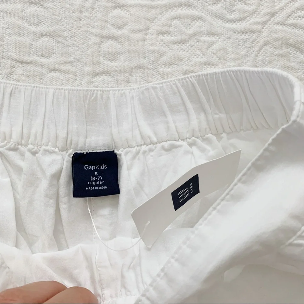 Gap Girls'‎ Eyelet Soft Shorts, Optic White